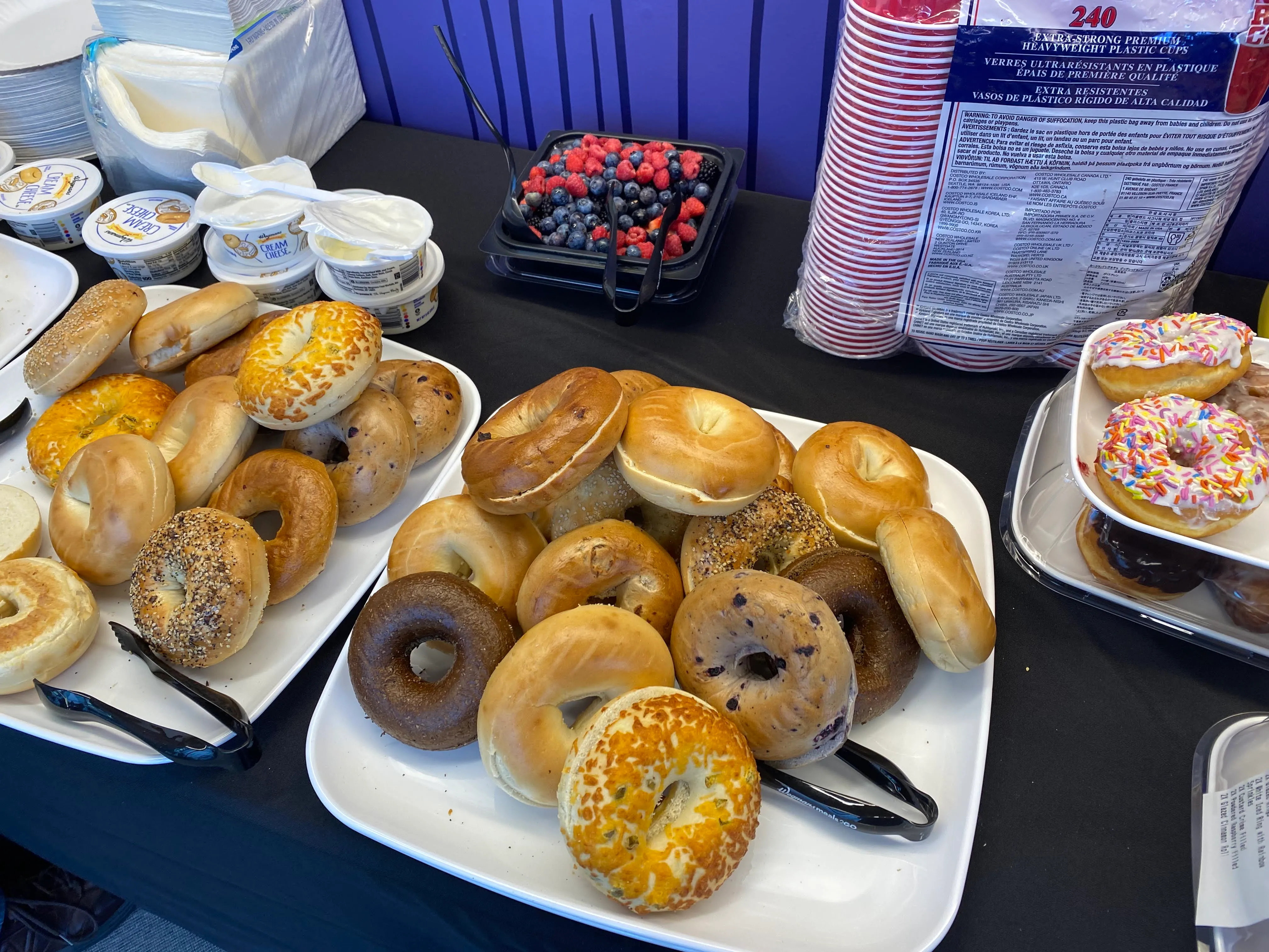 Professional catering with fresh food